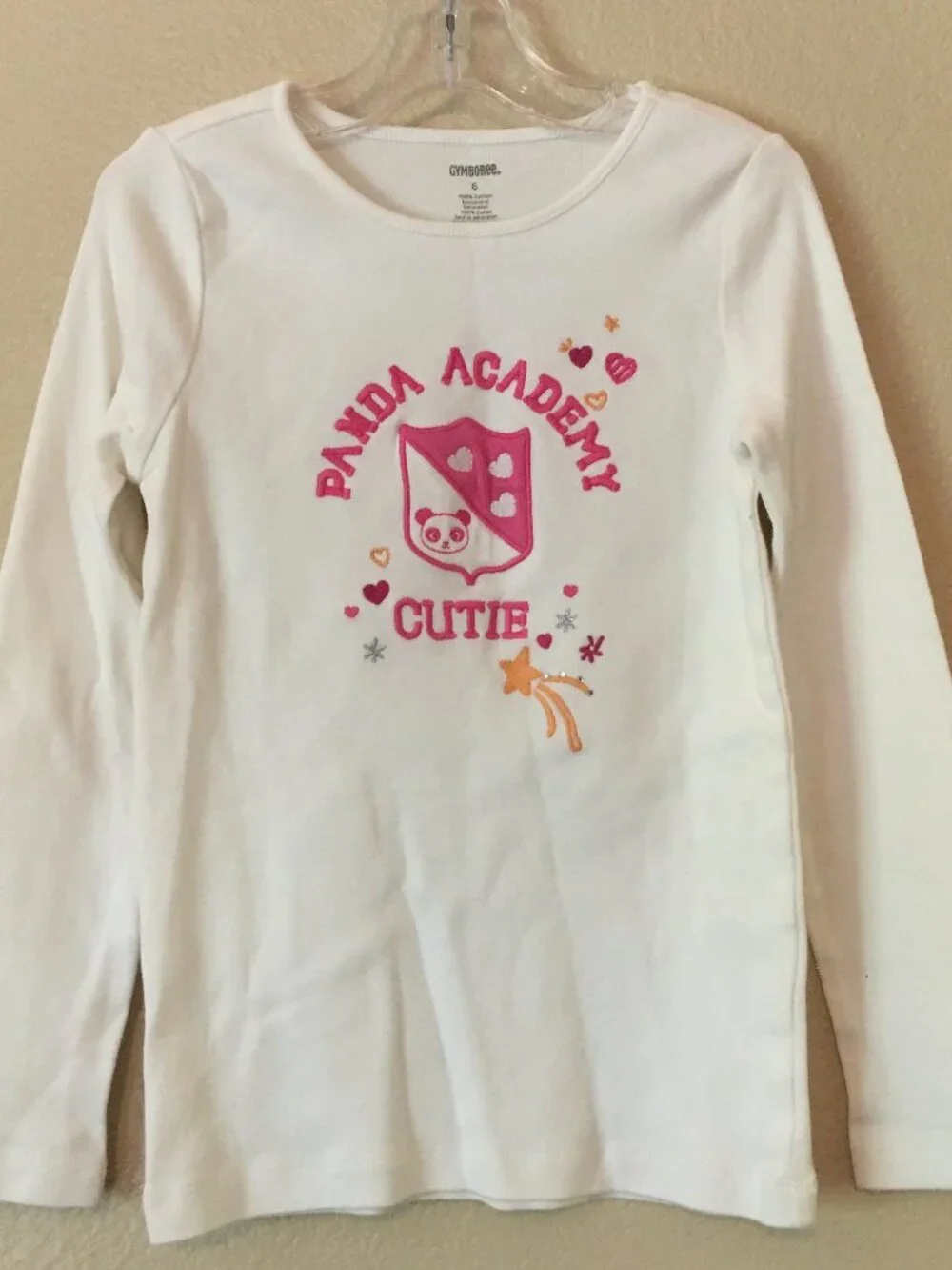 Panda Academy Pink Skirt Outfit 6 Cream Shirt Fuchsia Tiered Ruffle Gymboree